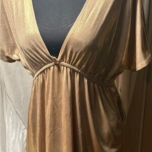 Elegant Copper Key blouse size large
